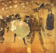 Henri De Toulouse-Lautrec Dancing at he Moulin Rouge Spain oil painting reproduction